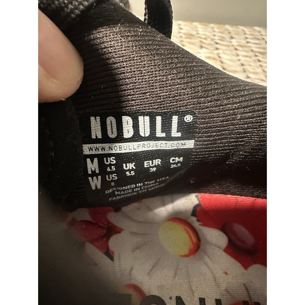 Nobull Impact Daisy Floral Trainer Womens Size 8 Black Running Shoes Sneaker EUC - Picture 11 of 11